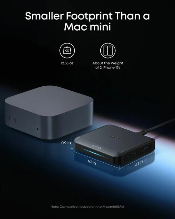 Dock karikimi Anker Prime A1903G11 150W, 2x USB-C + USB-A, për Prime Power Bank, i zi