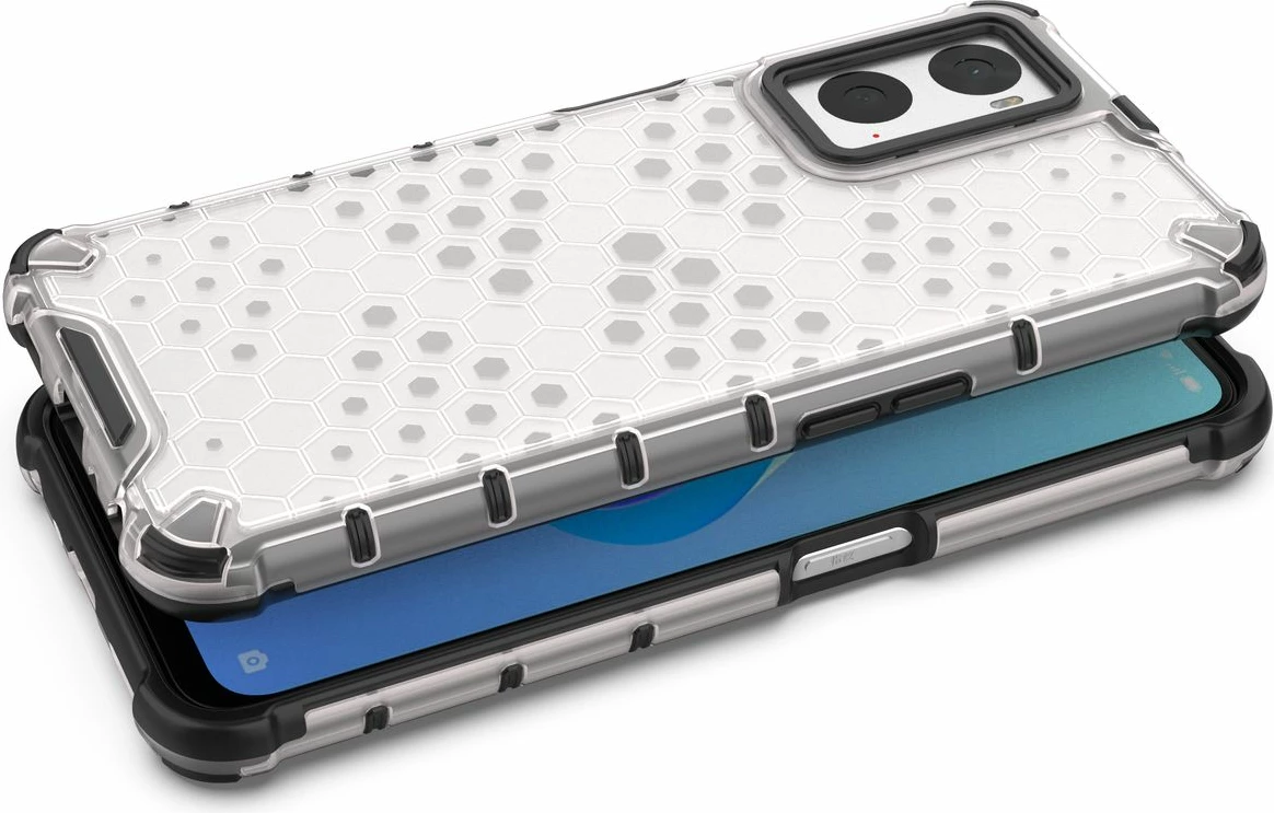 Mbështjellës Hurtel Honeycomb për Oppo A76 / Oppo A36 / Realme 9i, Transparent