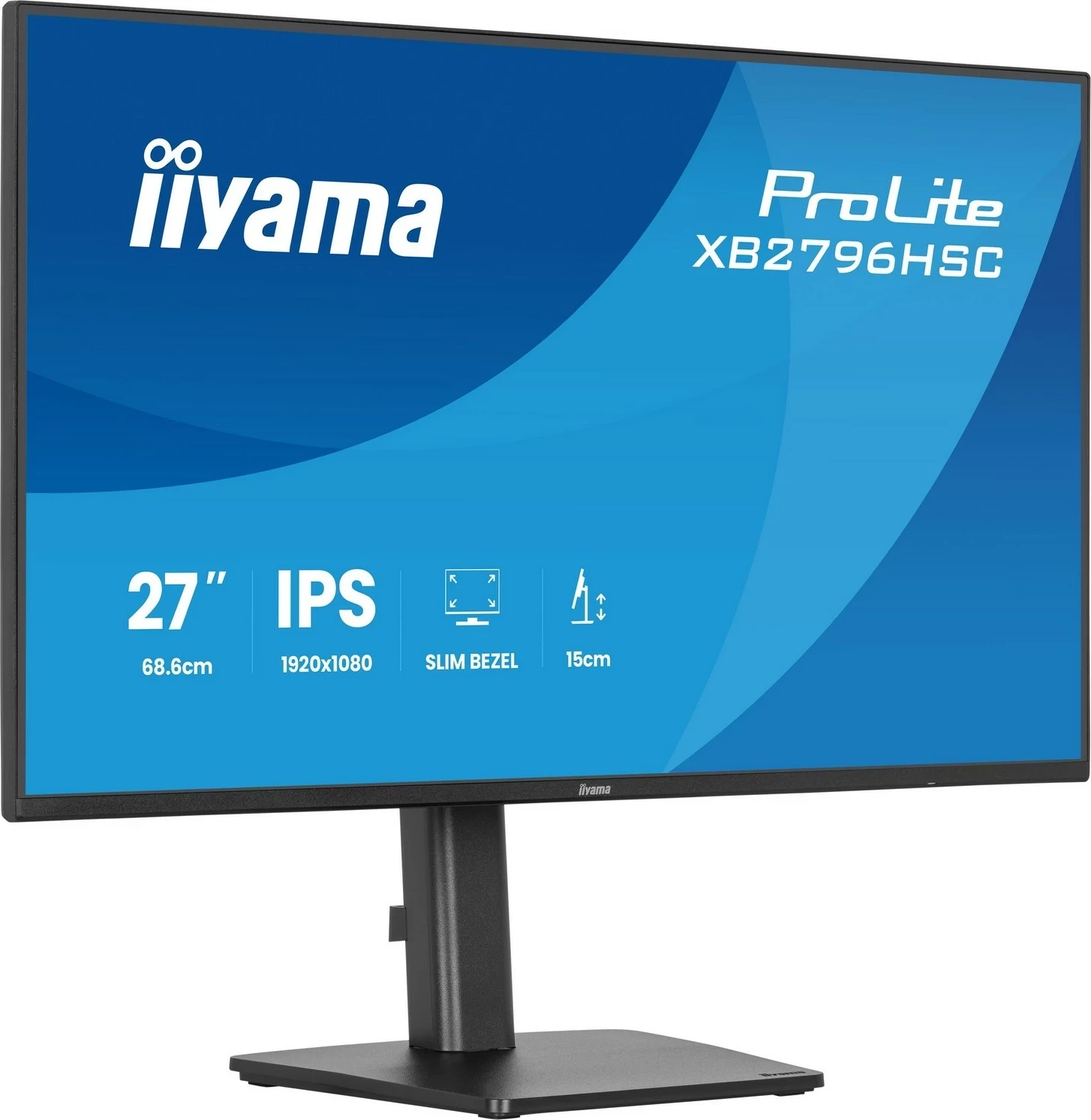 Monitor iiyama XB2796HSC-B1, 27", IPS, 144Hz, Full HD, e zi