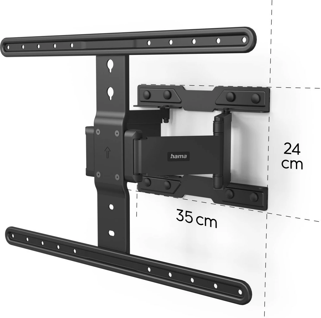 Mbajtëse muri për TV Hama 220851, për LCD/LED 37-90", 50 kg, e zezë