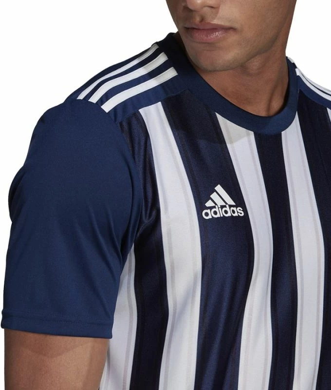 Fanellë futbolli adidas për meshkuj, ngjyrë blu deti dhe e bardhë