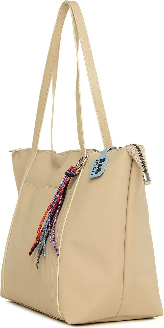 Çantë tote Zoozie Bags, krem, M000008173