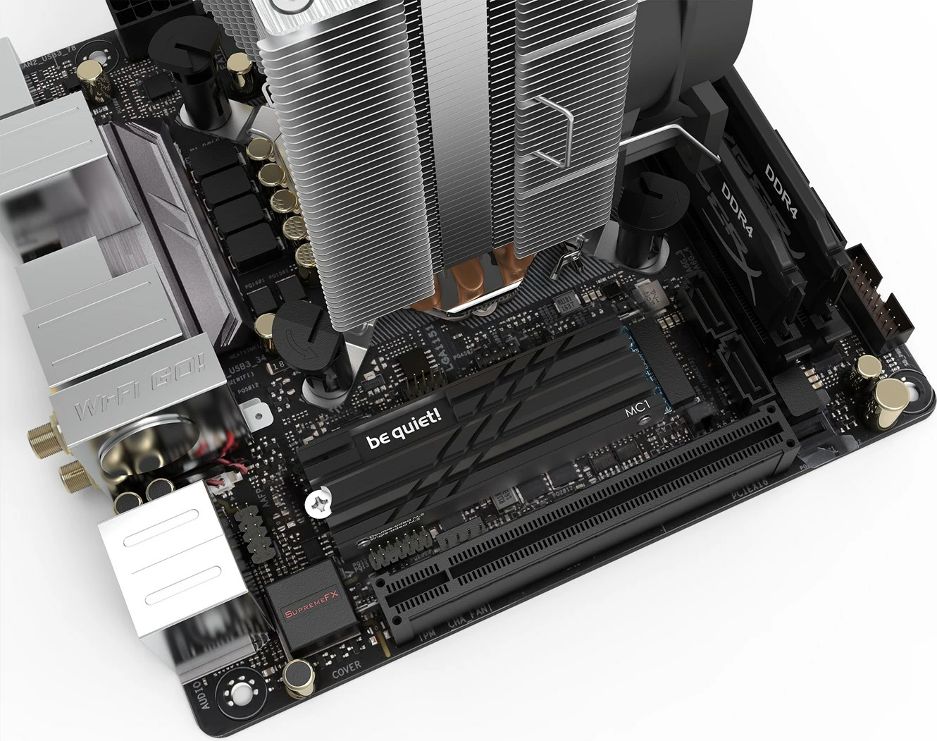 Radiator për SSD be quiet! MC1, Ngjyrë e Zezë