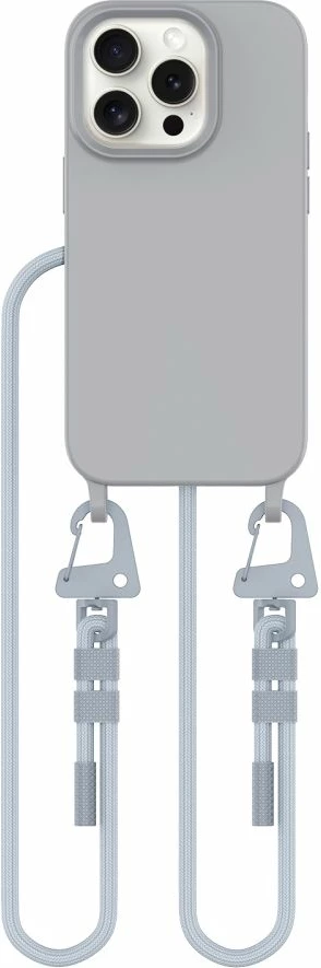 Mbështjellës Tech-Protect Magnecklace për iPhone 14 Pro, MagSafe, Gri me litar