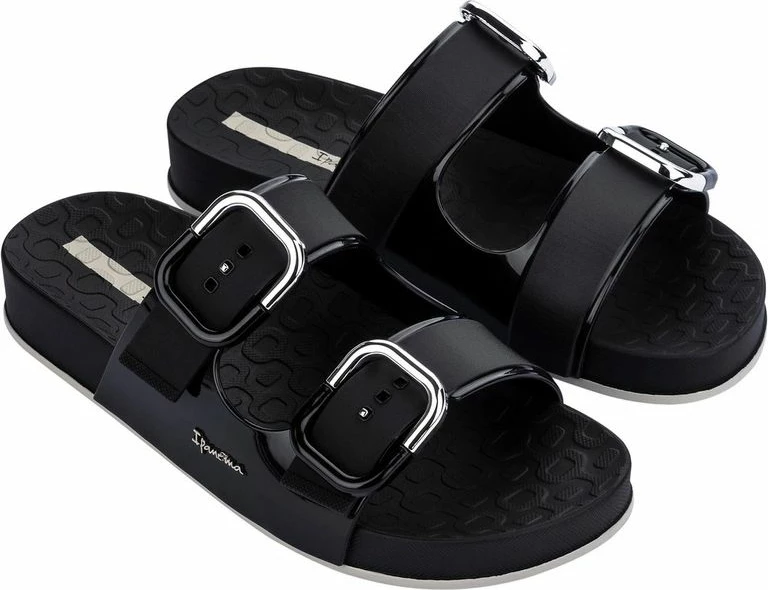 Papuqe femra Ipanema Slide, të zeza