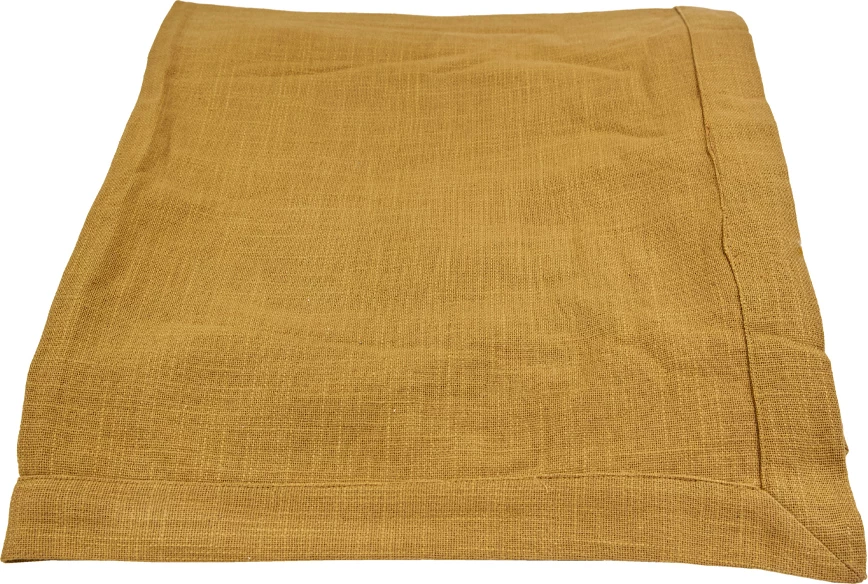 Mbulese tavoline ngjyrë mustard, pambuk, 240x140cm