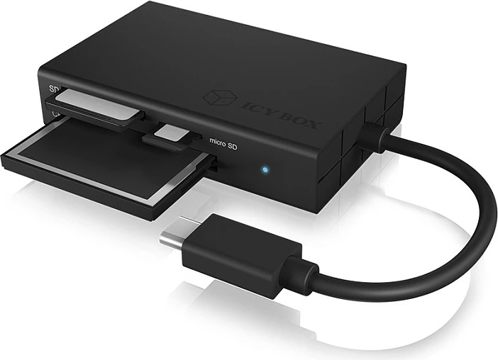 Adapter lexues kartelash ICY BOX, USB-C, SD/microSD/CF, USB 3.2 Gen 1, i zi