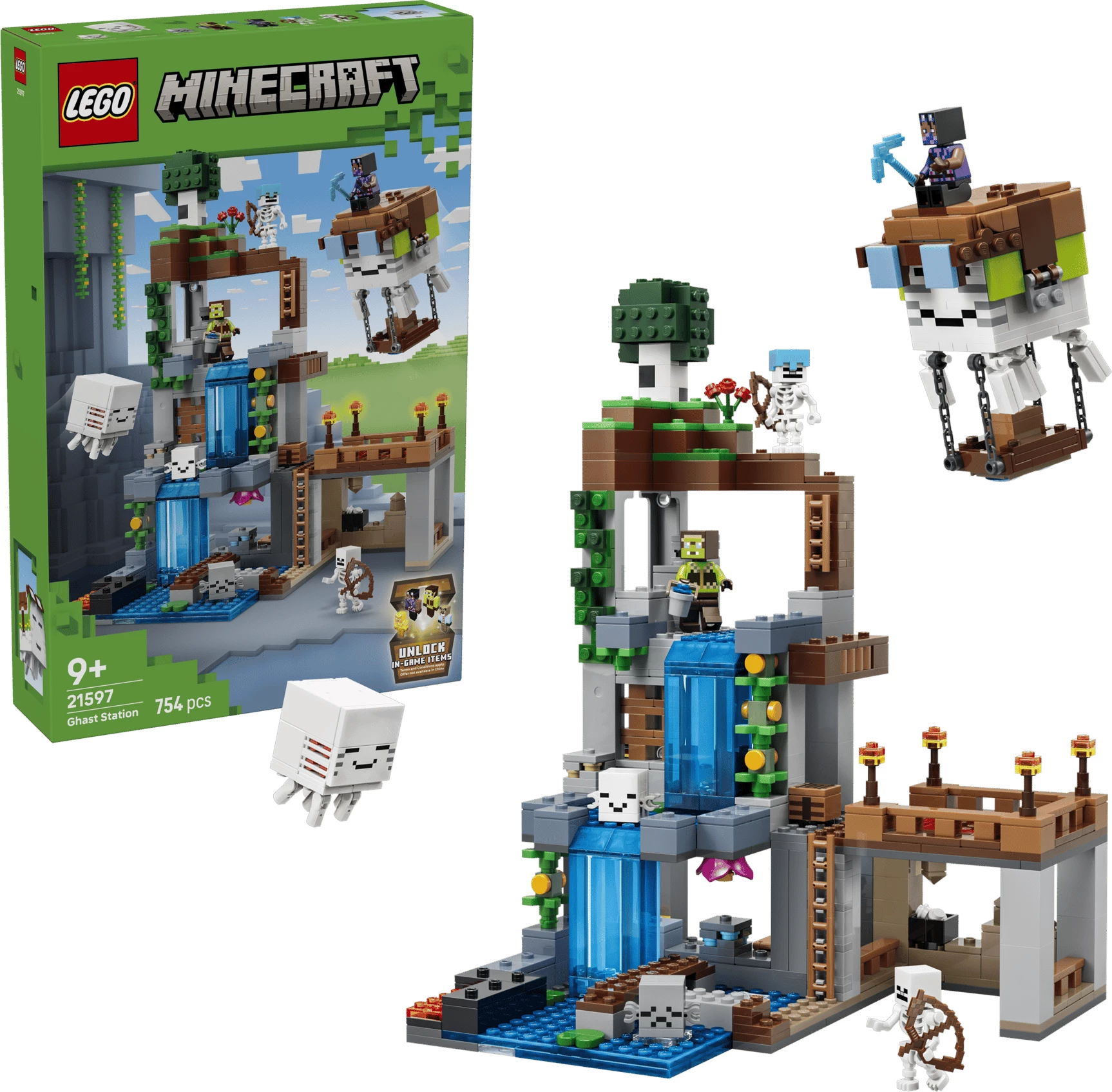 Set LEGO Minecraft Ghast Station 21597, 530 copë