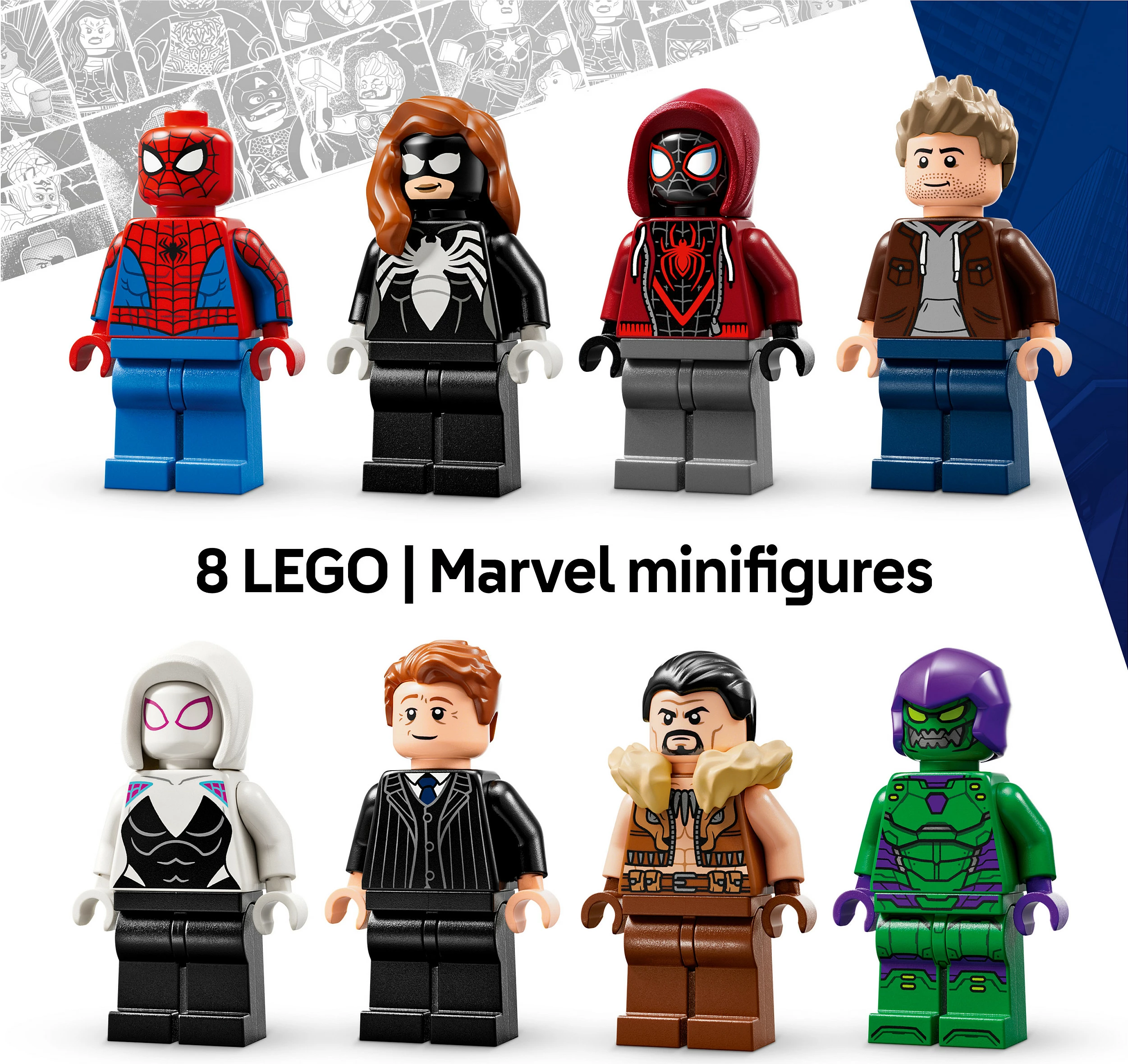 Set ndërtimi LEGO Marvel Spider-Man vs. Oscorp 76324, 808 copë, 10+, shumëngjyrësh