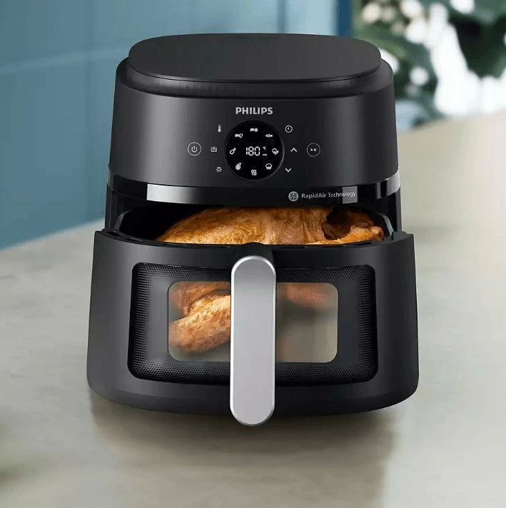 Fritezë pa vaj Philips NA231/00 6.2L 1700W 13 funksione, e zezë