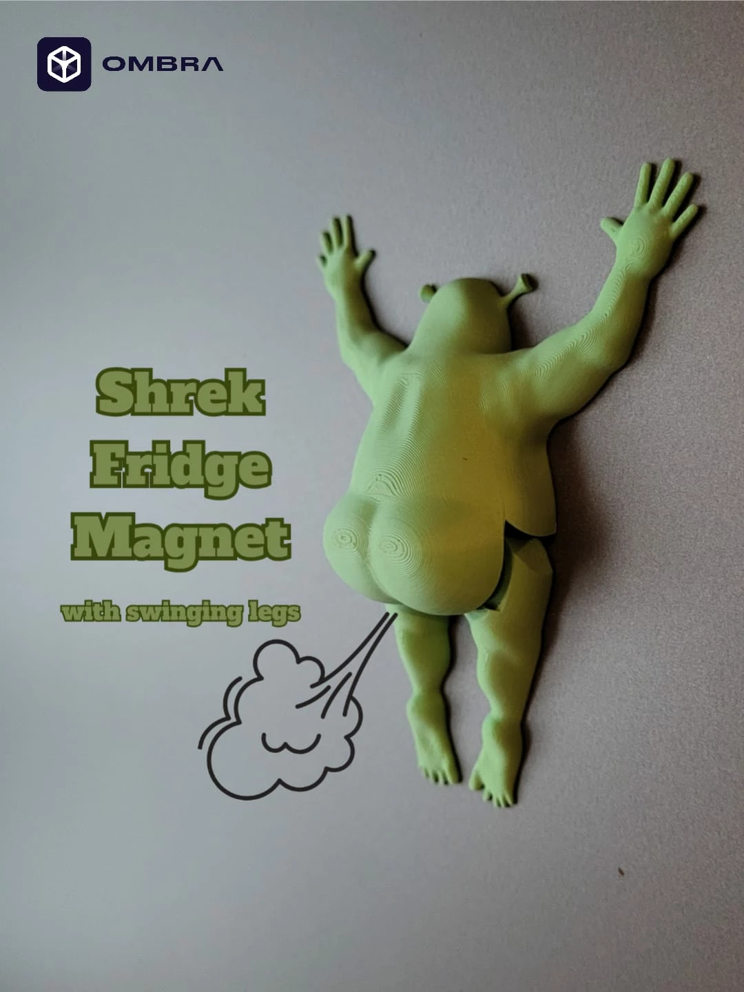 Shrek Fridge Magnet - e gjelbert