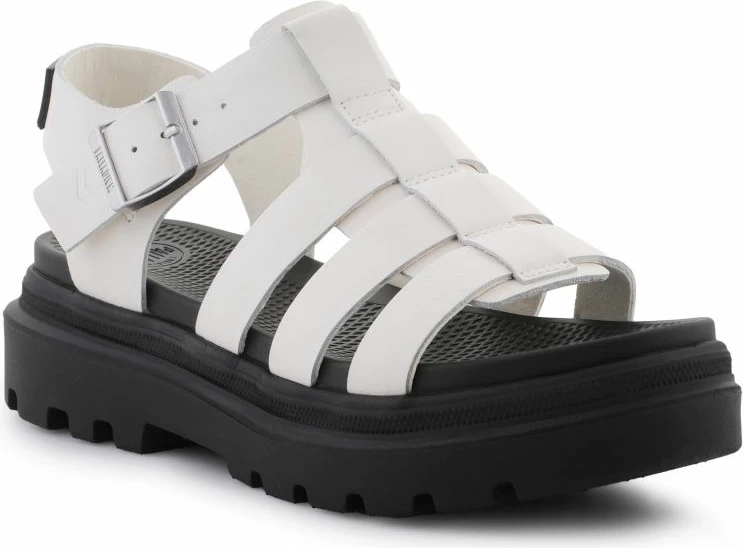 Sandale për femra Palladium, të bardha