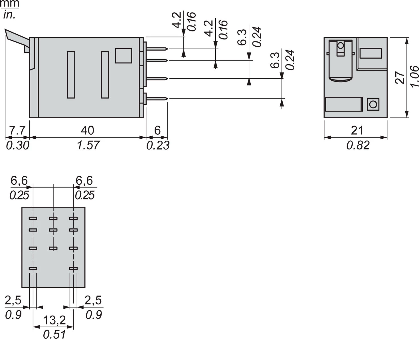 Rele Schneider Electric RXM3AB2E7 48V AC 3CO