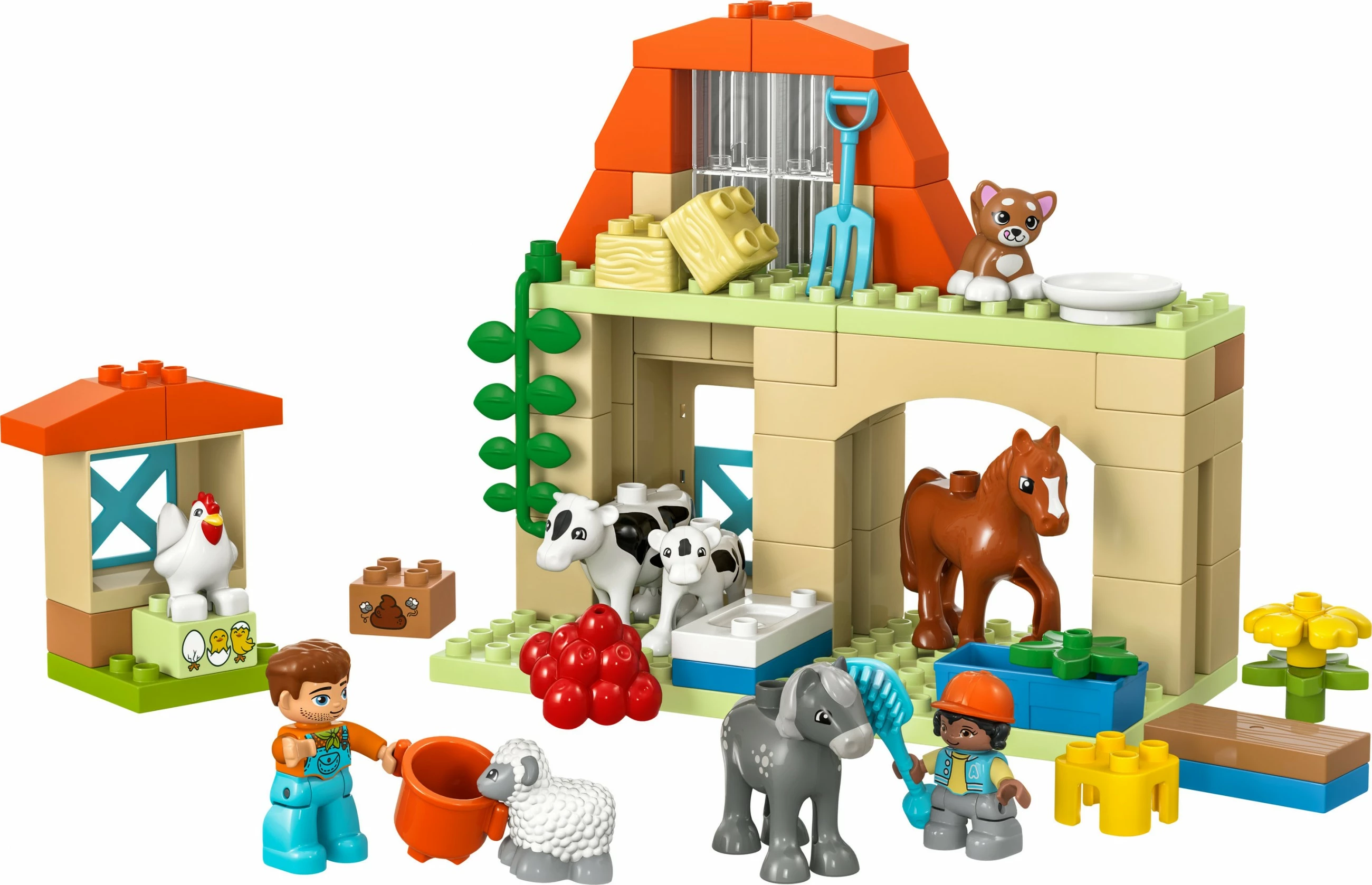 Set ndërtimi LEGO DUPLO 10416, kujdesi për kafshët në fermë, shumëngjyrësh