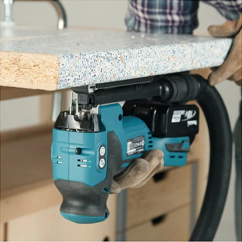 Sharrë elektrike Makita DJV181Z, pa kabllo, blu