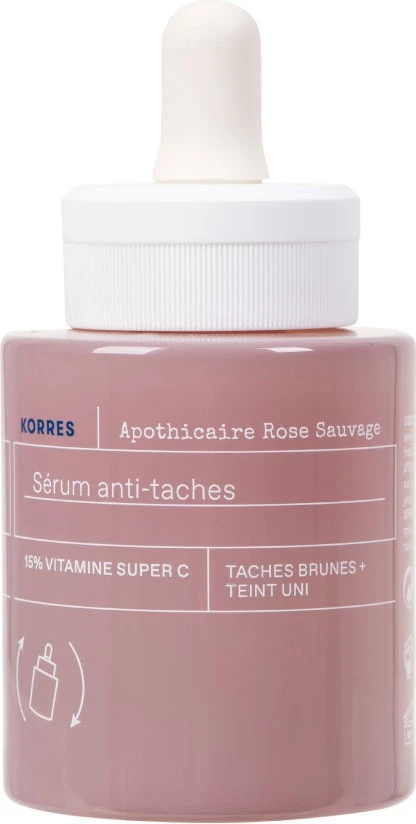Serum për fytyrë Korres Wild Rose Spotless Serum Brightening për femra 30ml