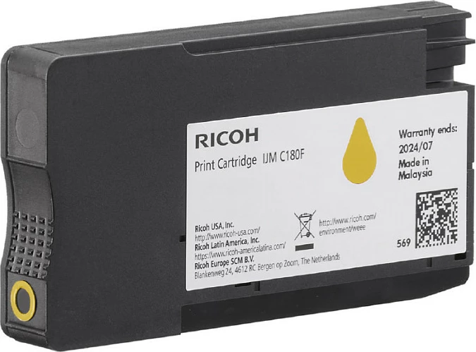 Toner Ricoh 408520 (60L69A) për IJM C180F, 1600 faqe, Yellow