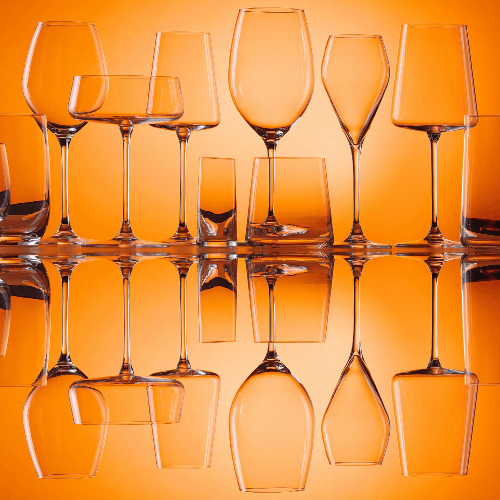 Gotë vere RONA Le Vin Chardonnay 480 ml, transparente, set 6 copë