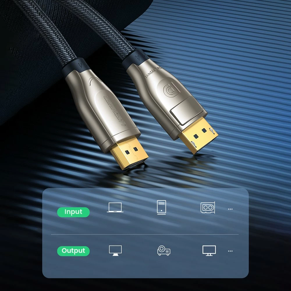 Kabllo DisplayPort-DisplayPort Ugreen DP112/DP102, 3m, Gri