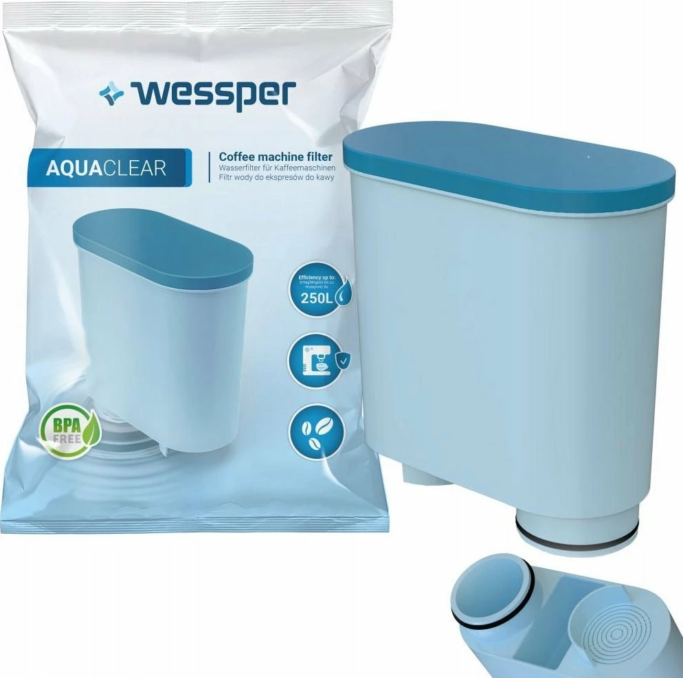 Filter uji për aparat kafeje Wessper AquaClear WES040 250L, blu