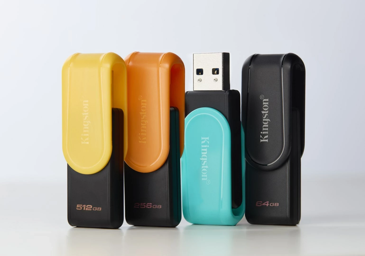 USB Kingston DataTraveler Exodia S 256GB, USB 3.2, zi/portokalli
