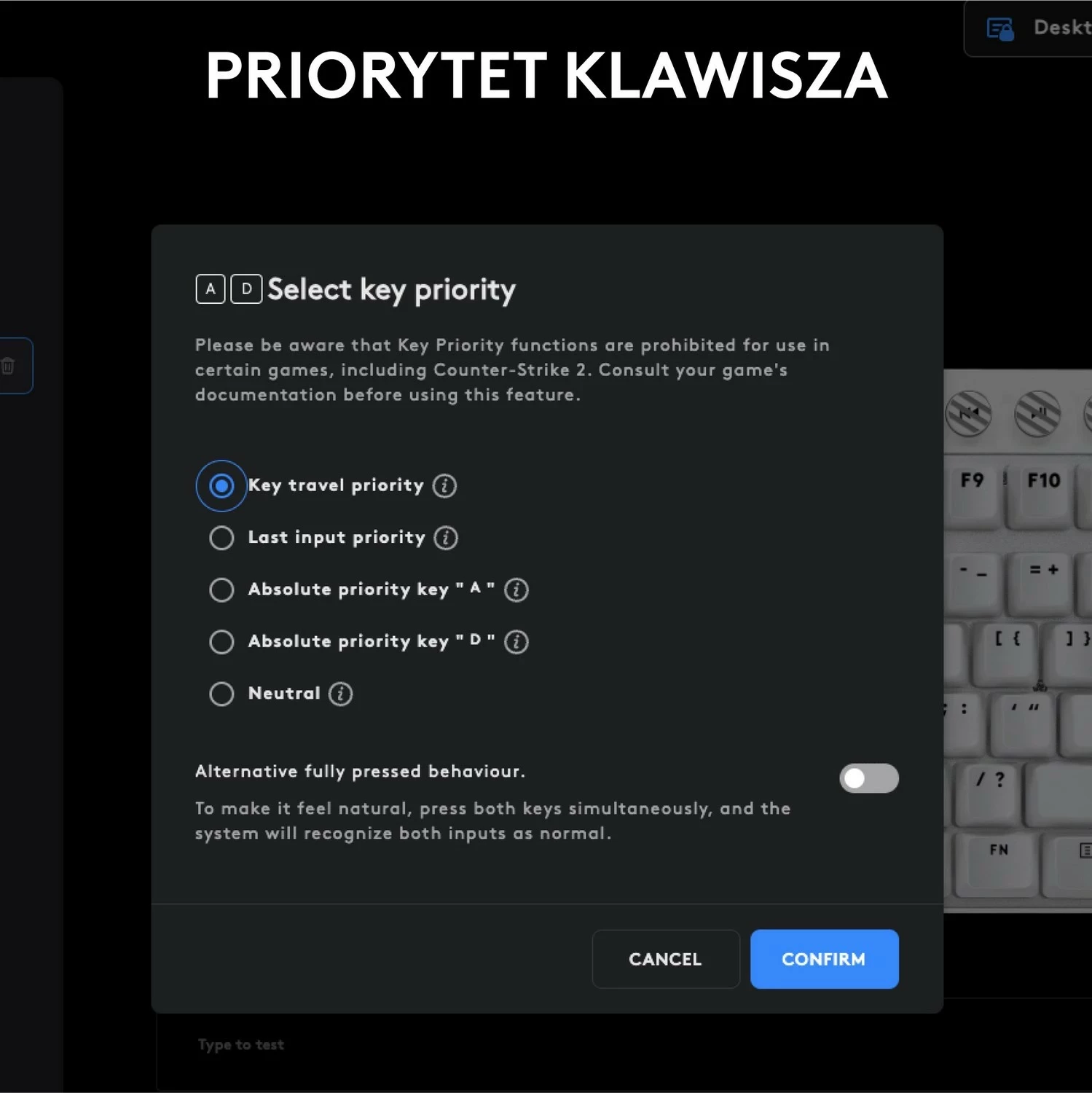 Tastierë Logitech G Pro X TKL Rapid, RGB, e bardhë