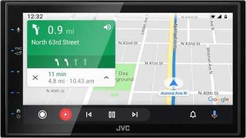 Radio DVD për makinë JVC, 200 W, Bluetooth, e zezë
