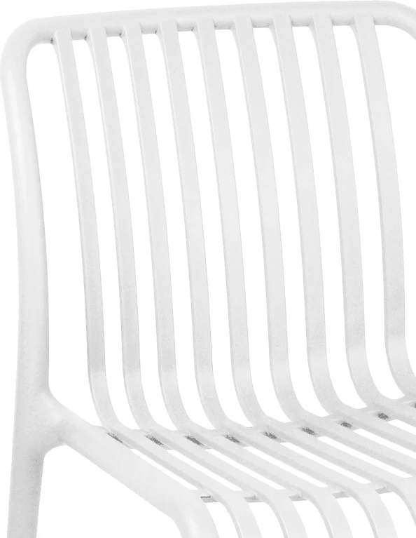 Karrige Zoi pp, ngjyrë e bardhë, 42x58x79cm