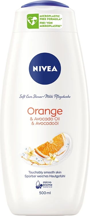 Xhel dushi për femra Nivea Orange & Avocado Oil Care 500ml