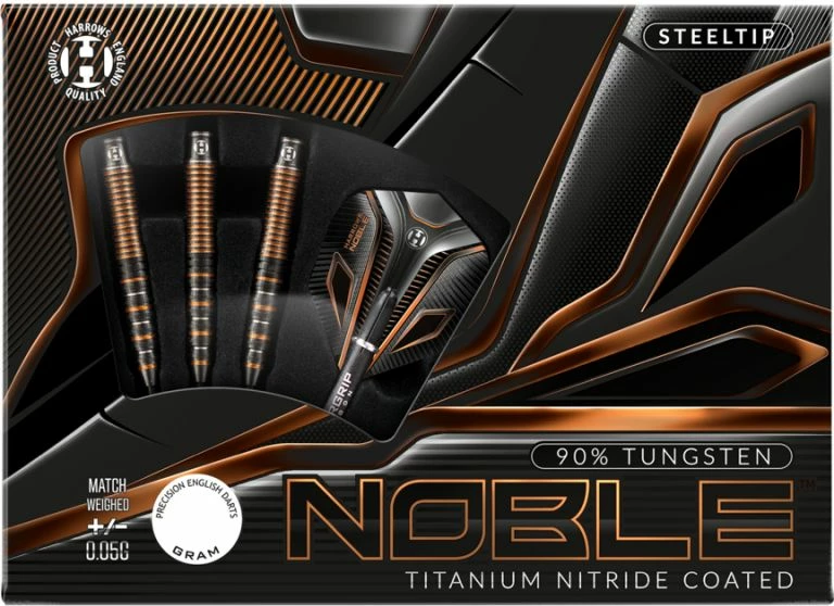 Shigjeta darts Harrows, unisex, të zeza [Pesha: 25 g]