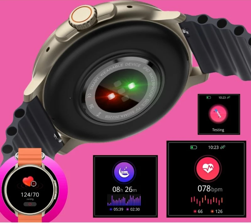 Smartwatch RUBICON unisex, portokalli