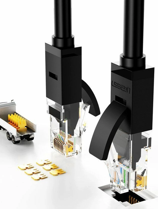 Kabllo Ethernet Ugreen 20166 Cat6 UTP 20 m 1 Gbps, e zezë