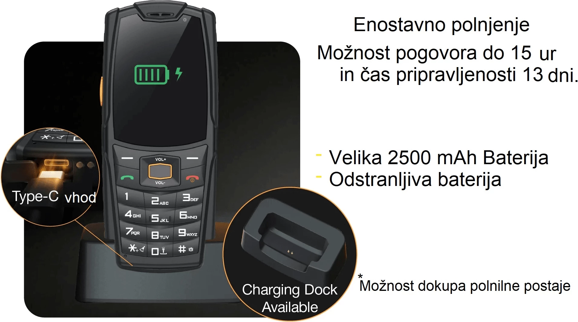 Celular rezistent me butona AGM M7 1GB/8GB Dual SIM 4G Android 8.1 IP68/IP69K MIL-STD-810H, i zi