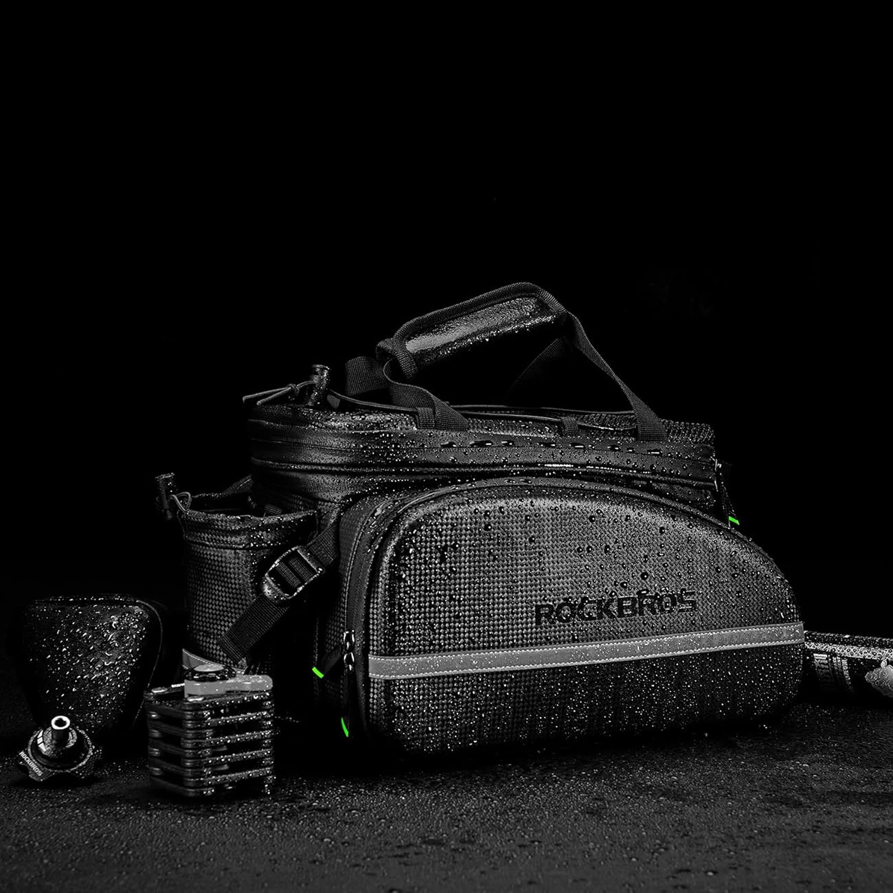 Çantë bagazhi për biçikletë Rockbros A6-6, 35L, e zezë