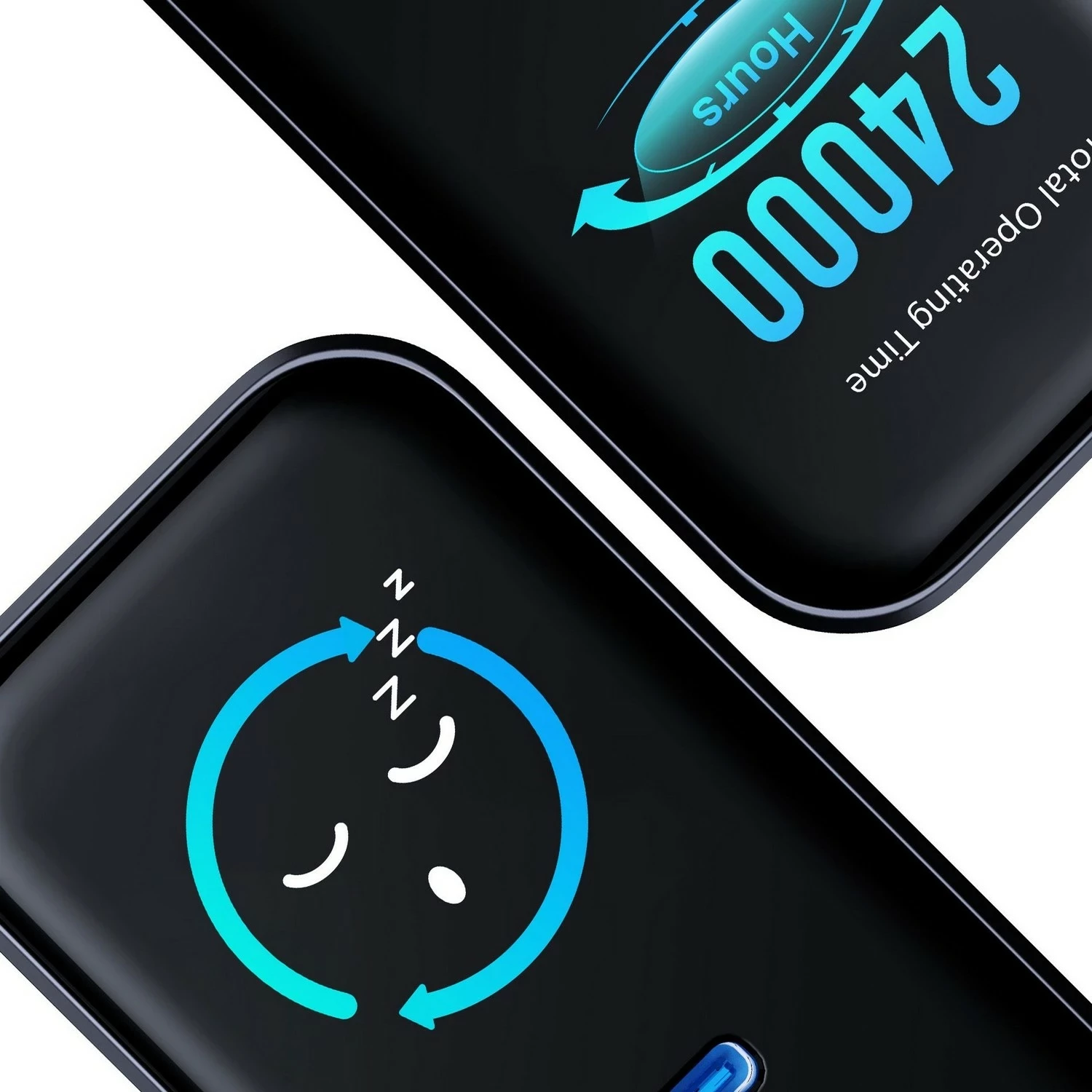 Karikues tavoline 3MK InCharge Lumin PD3.2 140W, 4x USB-C, 1x USB-A, e zezë