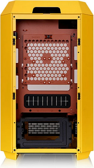 Kasë Thermaltake The Tower 250, Mini Tower, LCD Display, Butter Caramel, e verdhë