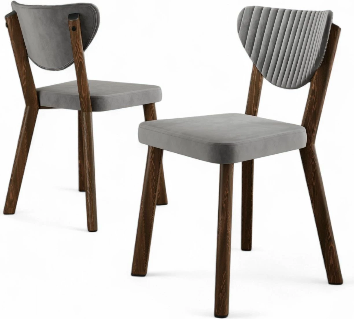 Set karrigesh (4 copë) Hanah Home, Arfe, gri, kafe