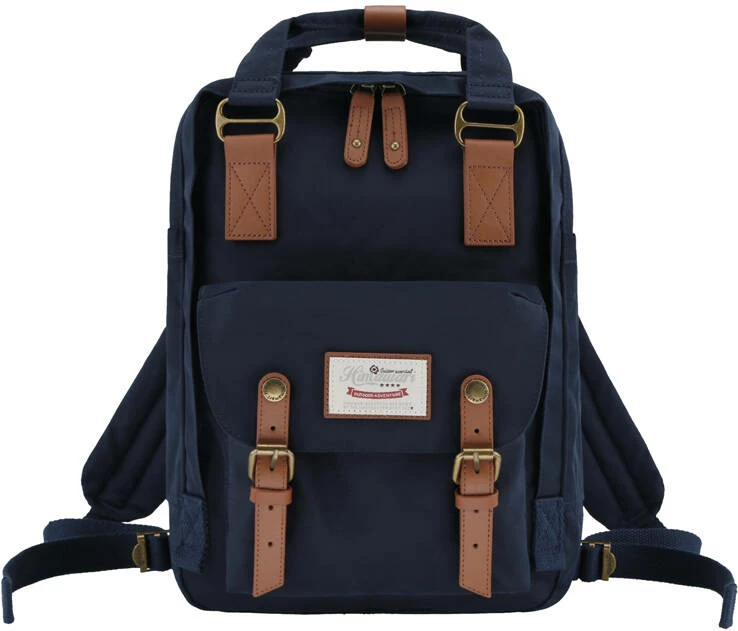 Çantë shpine Himawari 188L për laptop 14", najlon, blu e errët