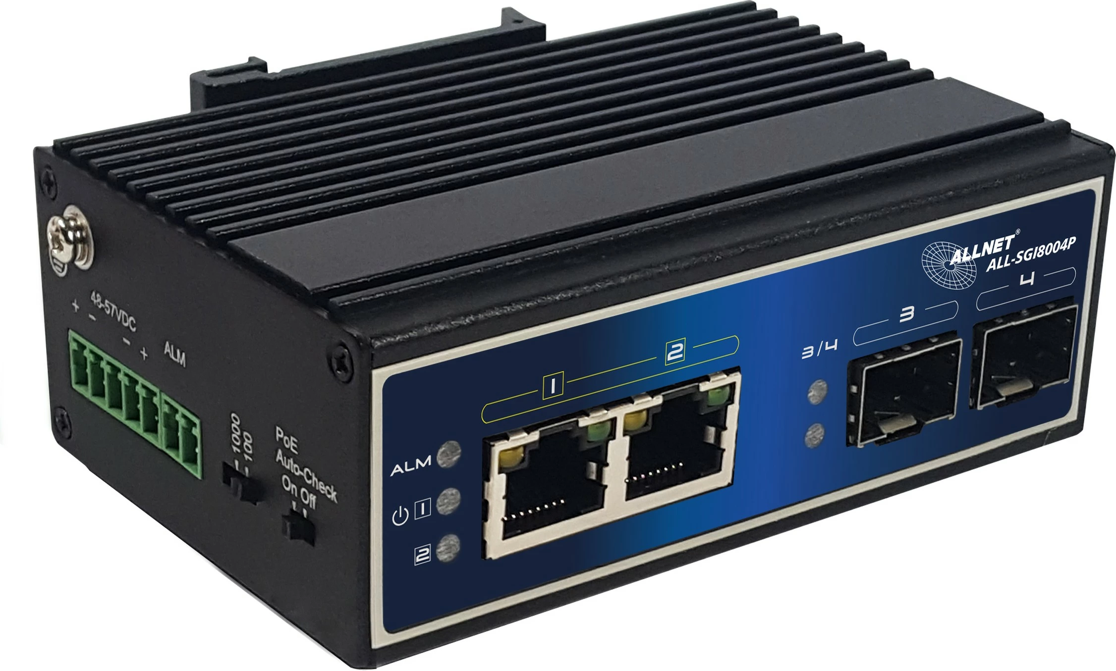 Switch ALLNET ALL-SGI8004P, Gigabit Ethernet, PoE, i zi