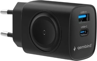 Karikues muri Gembird TA-UC-PDQCW20-01-BK, 20W, USB-A & USB-C, i zi