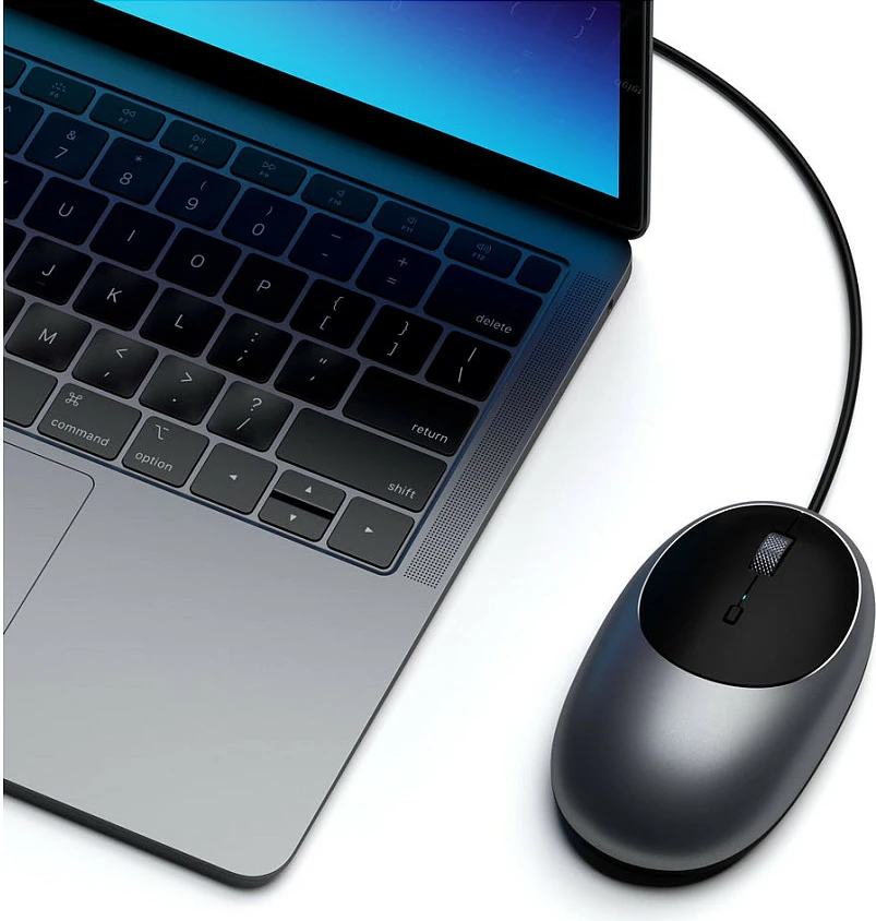 Maus Satechi C1 USB-C ST-AWUCMM, me kabllo, Space Gray