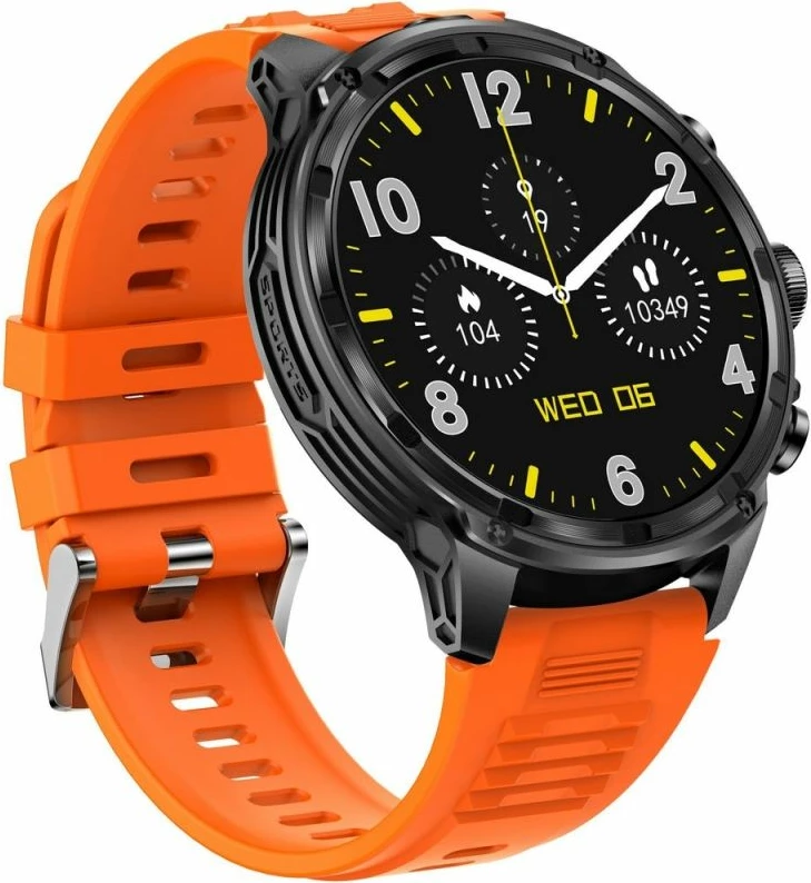 Smartwatch për meshkuj Gravity GT41-4, rrip i zi + byzylyk