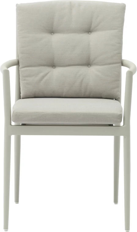 Tavolinë me karrige Nares-Moritz A, 7 copë,, alumin dhe dru, ngjyrë natyrale, 180x90x72.5cm