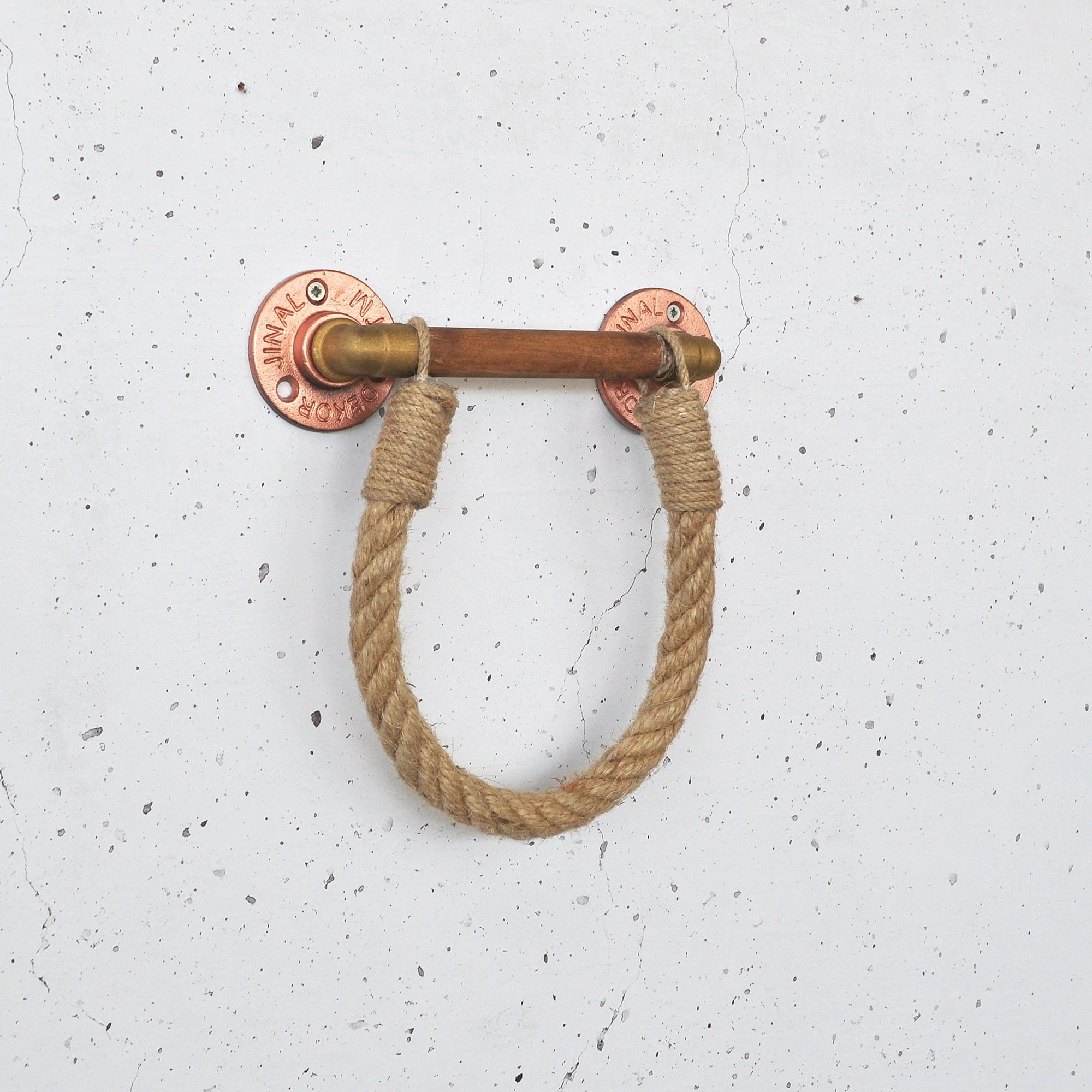 Raft muri prej metali, ngjyrë arre dhe ari rozë, Cop058