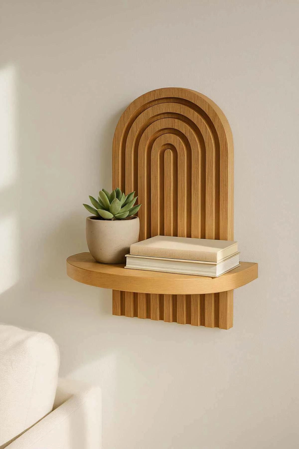 Raft muri dekorativ Skye Decor, Artmtkwll1, ngjyrë lisi