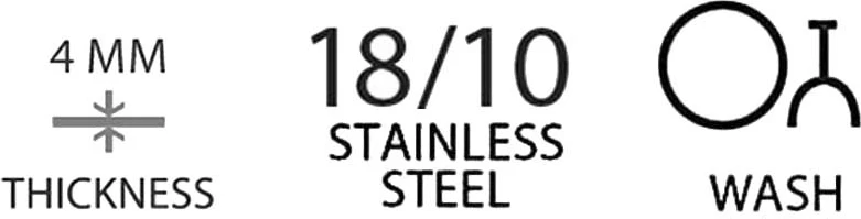 Lugë ëmbëlsire OVE Amarone Vintage 184 mm, çelik inox 18/10, set 12 copë, argjend mat