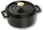 Tenxhere Staub cocotte 0.4L, 12cm, gize, e zezë