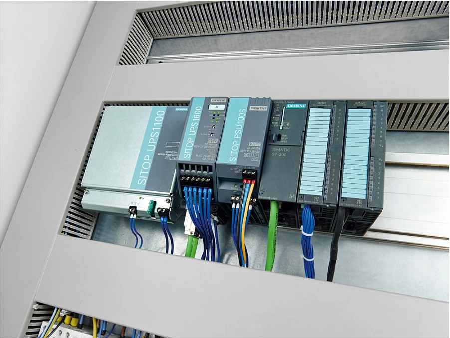 Furnizues rryme Siemens SITOP PSU100S 6EP13332BA20, 24V 5A, hyrje 120/230VAC, montim DIN