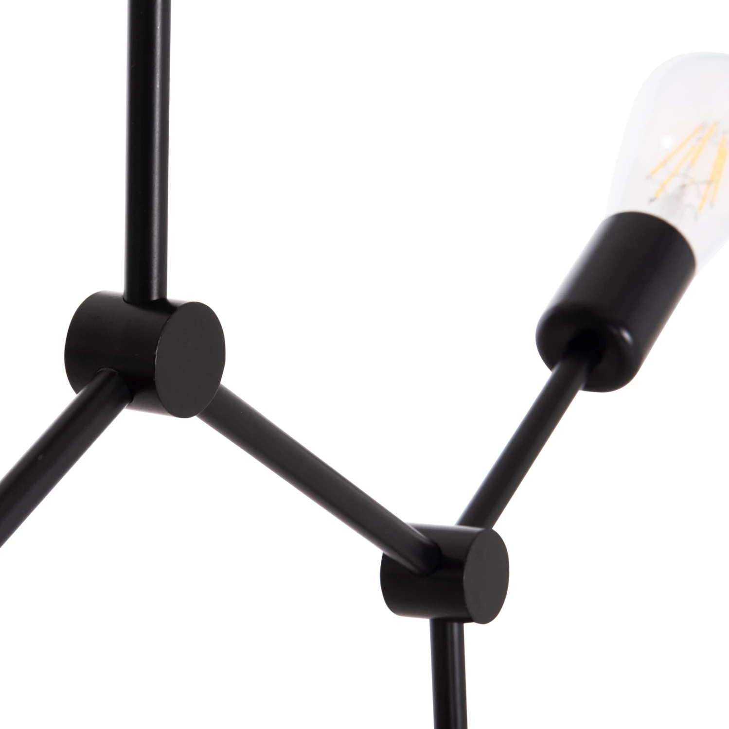 Llambë tavani me 3 drita, metal i zi, LIGHTY FH7404.11, 52x5x48cm