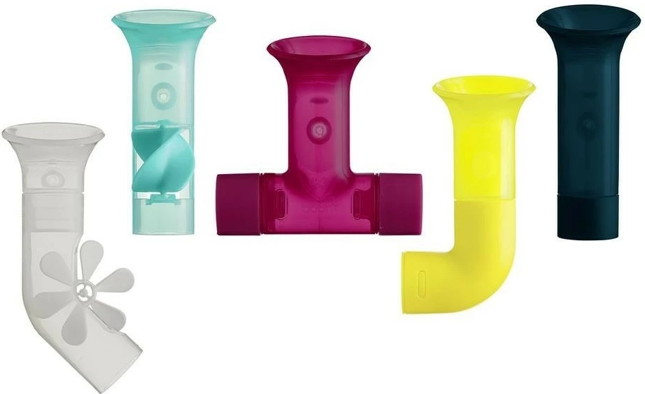 Lodër uji për banjë Boon Pipes Navy Multi, set me 5 copa, shumëngjyrëshe